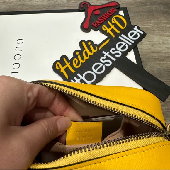 Gucci Yellow Matelassé Leather Mini Camera Bag - Picture 6 of 9